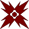 a pixel art drawing of the bogan symbol